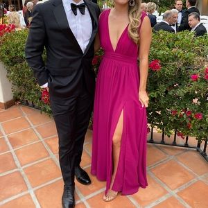 Lulus Magenta/Pink Maxi Dress